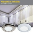 thumbnail image 4 of armacost lighting 224411 round flat panel fixture soft white 3000k wafer thin led puck light, fully dimmable with standard dimmers and surface mount installation, 3-3/4", bright white (4000k), 4 of 6