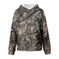 thumbnail image 6 of Xudanell Camo Hoodies for Teen Girls Long Sleeve Oversized Sweatshirts Camouflage Print Tops Trendy Tween Girl Winter Outfits(Dark Gray,150), 6 of 6