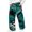 Green, variant on GrmtClth Men's Camo Corduroy Pants Wide Leg Fashion Casual Sweatpants | Loose Fit Baggy Straight Elastic Drawstring Waist with Pockets L