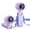 Purple(New), variant on Diveblues Portable Handheld Fan, Rechargeable Turbo Mini Fan with 4000mAh Battery, 5 Speed Foldable Personal Cooling Fan with LED Display for Travel Outdoor Office