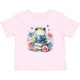 thumbnail image 3 of Inktastic Book Lover Reading Frog Librarian Girls Baby T-Shirt, 3 of 5