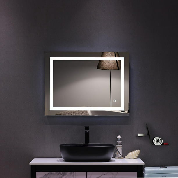 Anti Fog And Ip67 Waterproof Silver, Are Lighted Bathroom Mirrors Worth It