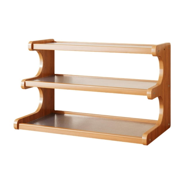 Estante de almacenamiento de tope de tazas Estantes de exhibición de la encimera de la encimera de cocina múltiple para la decoración de la mesa de la 3 nivel