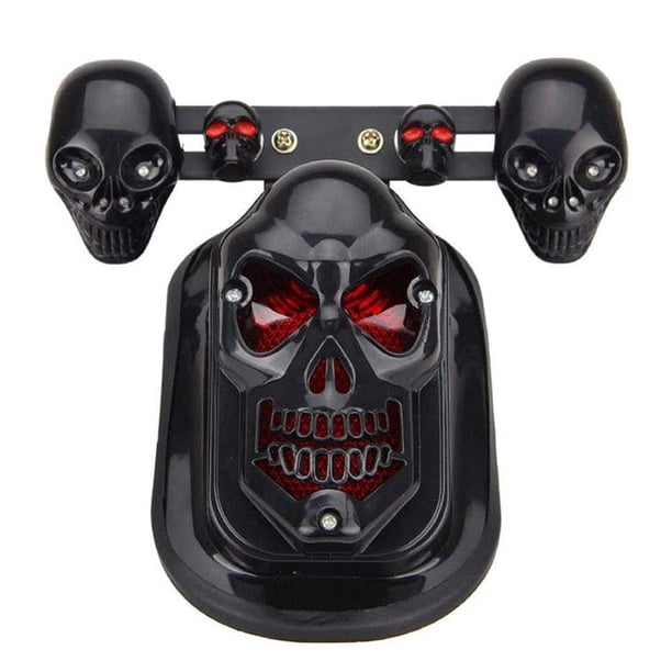Luz Trasera De Freno De Hueso De Cabeza De Motocicleta, Luz Indicadora Intermitente De Señal De Giro Trasera De Parada De Freno Integrada Monstrate VI011841-01