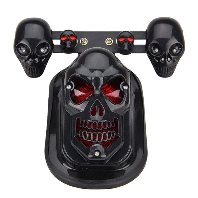 Luz Trasera De Freno De Hueso De Cabeza De Motocicleta, Luz Indicadora Intermitente De Señal De Giro Trasera De Parada De Freno Integrada matsuzay VI011841-02