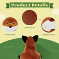 thumbnail image 4 of Muiteiur 4Pcs Fox Stuffed Animal 22'' Fox Plush with 3 Babies in Her Zippered Tummy, 4 of 8