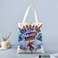 thumbnail image 2 of Nerf Bolso de tela con estampado de lienzo para mujer, bolsa de compras reutilizable y estética, con cremallera interior, regalo para mujer,40*45cm., 2 of 6