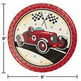 thumbnail image 2 of Creative Converting Vintage Assiettes de Souper Voiture de Course 9 Po Carton Épais 96 Unités, 2 of 2