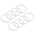 thumbnail image 1 of Unique Bargains Split Keychain Rings, 30mm/1.2inch Round Flat Key Holder, White, 8Pcs, 1 of 5