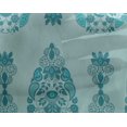 thumbnail image 4 of oneOone Georgette Viscose Fabric Leaves & Floral Ethnic Printed Craft Fabric BTY 42 Inches Wide, 4 of 4