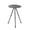 Matte Black, variant on Folding Round Table Telescopic Outdoor Table Three-legged Dining Table Aluminum Alloy Table for Hiking Camping