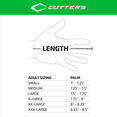 thumbnail image 5 of Cutters, Rev Pro 5.0 Football Receiver Gloves, Adult, L, Solid Gold, 5 of 5