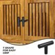 thumbnail image 3 of WHAMVOX 6Ud De Gabinete Negros Mate Para Puertas De Y Muebles Modernos, 3 of 8
