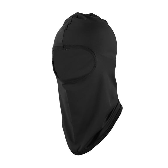 Unique Bargains 1 Pc Ice Silk Solid Color Balaclava Face Mask Black