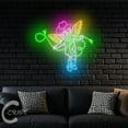 thumbnail image 4 of C-CRAFT Cowboy Cupid Angel Neon Led Light Up 33 inch for Western Cowboy Bar Valentine Wall Decor, 4 of 5