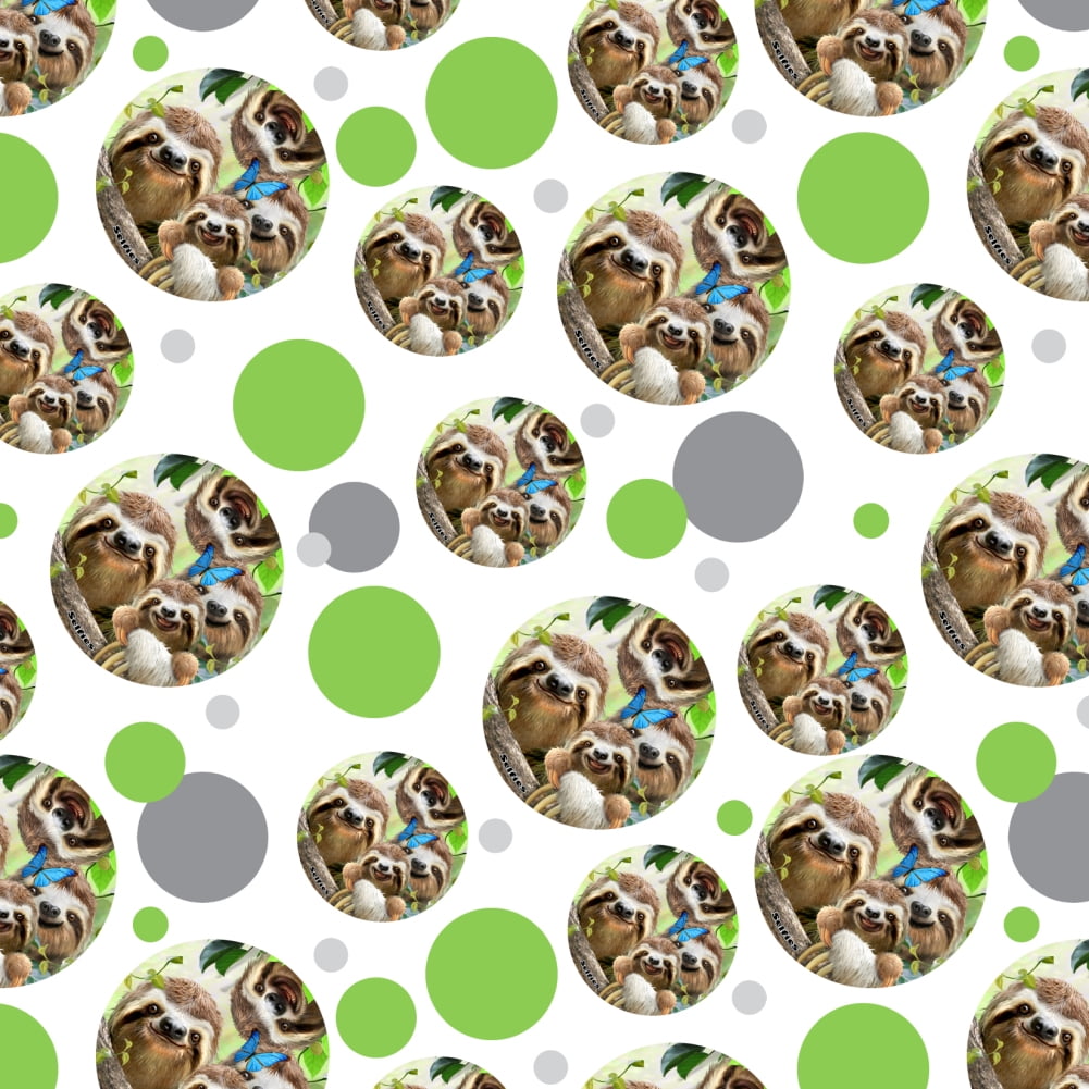 Sloth Family Selfie Premium Gift Wrap Wrapping Paper Roll