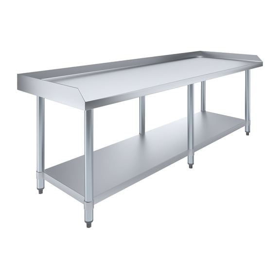 AmGood 72" x 24" Stainless Steel Equipment Stand | Height: 24" | Commercial Heavy Duty Grill Table