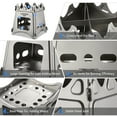 thumbnail image 2 of Compact Folding Titanium Wood Stove for Outdoor Camping Cooking Picnic, 2 of 8