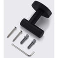 thumbnail image 4 of Soporte para paños de cocina, gancho para toallas de baño, bata, gancho para llaves, ducha, cocina, ganchos para colgar en la pared, acero inoxidable 304, negro mate, 4 of 5
