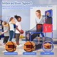 thumbnail image 3 of Aro de baloncesto infantil M SANMERSEN con marcador LED de 141 cm, 3 of 9