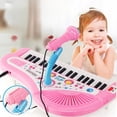 thumbnail image 1 of Piano Electrónico Infantil 37 Teclas con Micrófono Teclado Musical Educativo para Niñas, 1 of 3