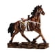 thumbnail image 4 of Estatua de caballo Macarena escultura decorativa de resina Marrón 28x95x248cm, 4 of 8