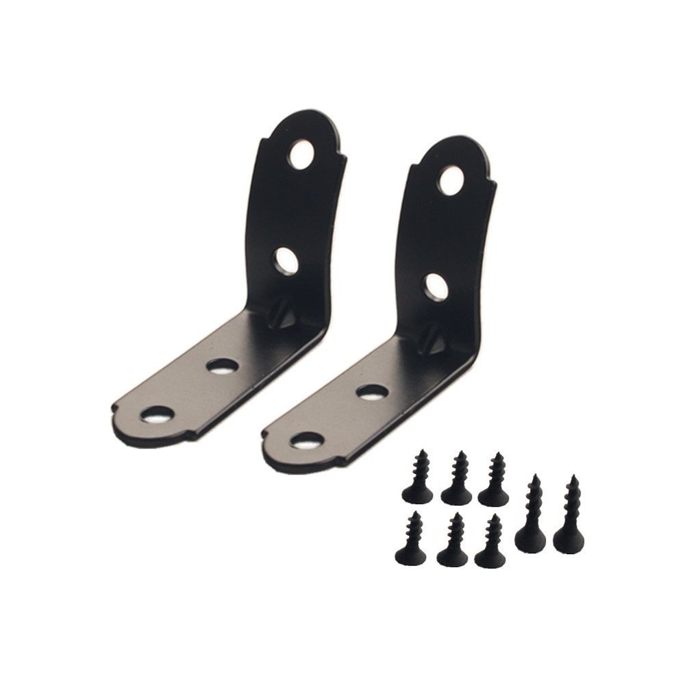 DEWHEL 2pcs Black Edition Glove Box Hinge Repair Kit for 20012008 Audi