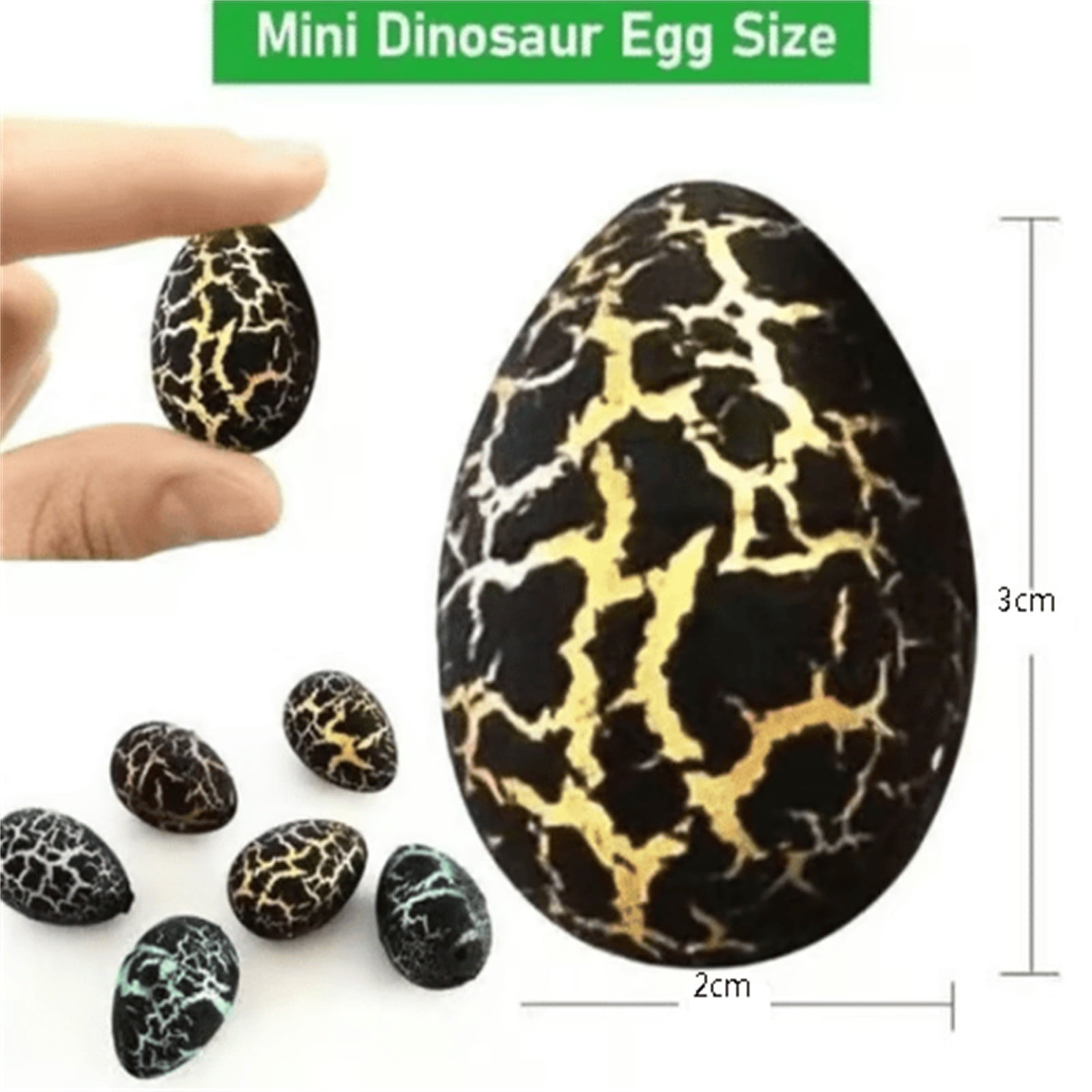 hengsof 60 Pack Dinosaur Eggs Hatching In Water Crack With Assorted Color Hunting Game Birthday Party Favors For Toddler Kids 3-10 Boys Girls
