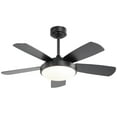thumbnail image 5 of Sofucor 42'' Black Bedroom Ceiling Fans with Lights and Remote, 5 of 12