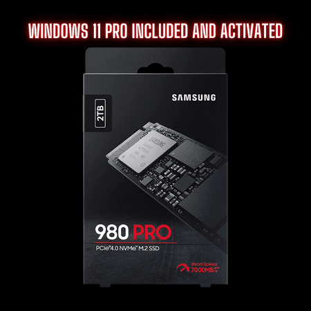 (Windows 11 Pro Installed and Activated) 2TB Samsung 980 PRO M.2 NVMe
