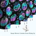 thumbnail image 6 of Colorful Halloween Pumpkins Pattern Shower Curtain 72"x84" ,Bathroom Decorative Shower Curtains Set with 12 Hooks,Modern Waterproof Washable Shower Curtain, 6 of 6