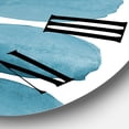 thumbnail image 3 of Designart 'Aquamarine Circles Blue Geometric Elements' Modern Wall Clock, 3 of 5