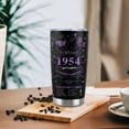 thumbnail image 6 of 70th Birthday Gifts for Women Men Friends Vintage 1954 Tumblers 70 Year Old Birthday Supplies Back in 1954 Old Time Information Stainless Steel Vacuum Insulated Tumblers 20 oz, 6 of 6