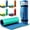 Blue/Green, variant on SOWKT Lily Pad 9x6 ft Floating Mat for Lakes and Pools