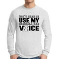 thumbnail image 1 of Awkward Styles Men's Don`t Make Me Use My Baseball Dad Voice Graphic Long Sleeve T-shirt Tops Gift for Sport Dad, 1 of 4