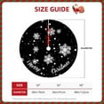 thumbnail image 3 of YIFUNIN White Stamping Plush Christmas Tree Skirt, High Luxury Christmas Floor Mat and Christmas Tree Carpet Decoration, 3 of 3