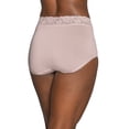 thumbnail image 5 of Vanity Fair Radiant Women's Light and Luxe Brief Underwear - Stretch Lace Waistband, 3-Pack, Sizes S-5XL, 5 of 12