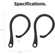 elago AirPods Pro Ear Hooks for AirPods Pro, AirPods Pro 2nd Gen, AirPods 3rd, AirPods 1 & 2 (Black) - AirPods EarHooks hold your AirPods securely, Great for fitness activities