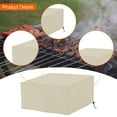 thumbnail image 6 of figatia Grill Cover BBQ Grill Cover Tear Resistant Heavy Duty Multipurpose Waterproof Windproof Dustproof Protect 18 inch for Outdoor Beige, 6 of 8