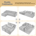 thumbnail image 4 of 103"Cloud Sectional Sofa with L-Shaped Chaise,Modern combination of comfortable fluffy boneless sofa,Upholstered Deep Seat for Living Room Bedroom,No Assembly Required(Left Facing Chaise,Dark Grey), 4 of 8