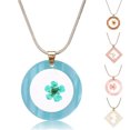 thumbnail image 4 of Bangcool Pendentif Géométrique Simple Séché Collier de Fleurs Collier Charme Collier pour les Femmes, 4 of 10