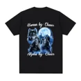 thumbnail image 3 of Camiseta divertida con estampado de lobo sentado literalmente yo, camiseta informal de algodón de manga corta de gran tamaño para hombre, camiseta vintage de hip hop unisex, 3 of 5
