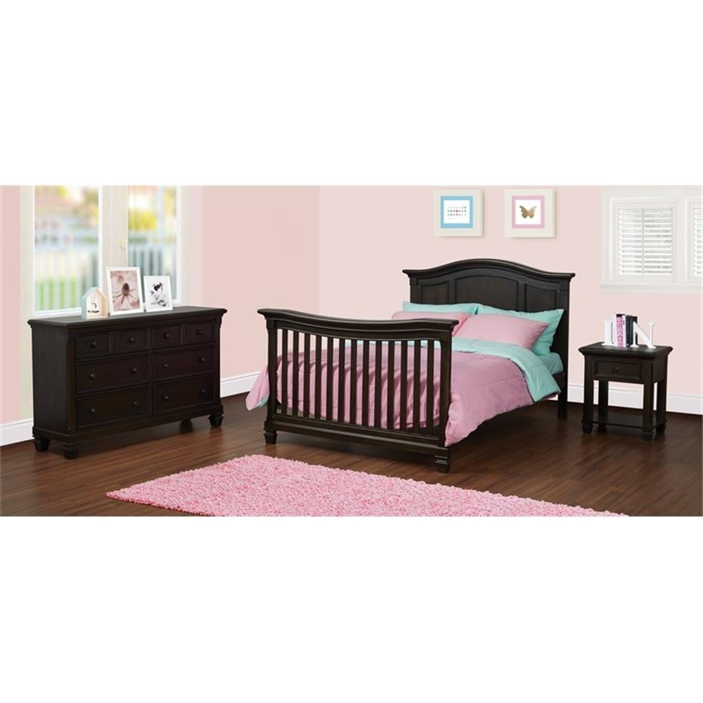 Baby Cache Glendale Full Bed Conversion Kit in Charcoal Brown