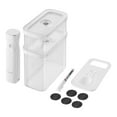 thumbnail image 1 of ZWILLING Fresh & Save CUBE Cube Vacuum Starter Set, M / 5 Piece Transparent-White, 1 of 11