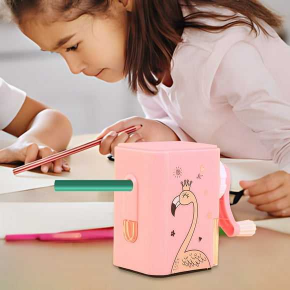 Wmhnj Estuche de plstico apilable con tapa: gran capacidad para bolgrafos, lpices, crayones, rotuladores, tijeras y blocs de notas. Color macarrn.