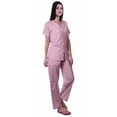 thumbnail image 3 of Moomaya Ensemble de Pyjama en Coton Imprimé à Col Cranté, Boutonné, pour Femmes, Tenue de Nuit, 3 of 6