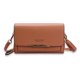 thumbnail image 5 of Bolso bandolera de piel para mujer, bolso de hombro tipo clutch, piel sintética suave marrón, 5 of 9