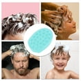 thumbnail image 6 of Unique Bargains 1 Pc Anti-slip Hair Shampoo Brush for Head Massage 3.94"x2.83"x2.83" Lake Blue, 6 of 6