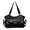 Black, variant on SPEKSEE Punk Shoulder Bag Large Capacity Tote Bag with Zipper Handbag Crossbody Bag for Women Travel Work