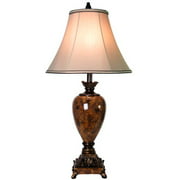 Trieste Table Lamp - Marble Finish - Taupe Fabric